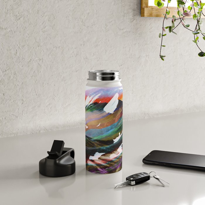 Abstract Mountains II Water Bottle Gallery Image 4