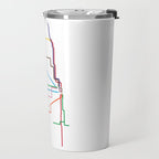 Chicago Transit Map Travel Mug Gallery Image 2