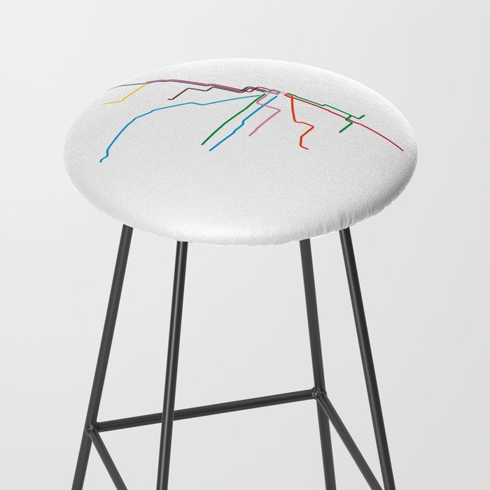 Chicago Transit Map Stool Gallery Image 2