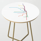 Chicago Transit Map Side Table Gallery Image 2