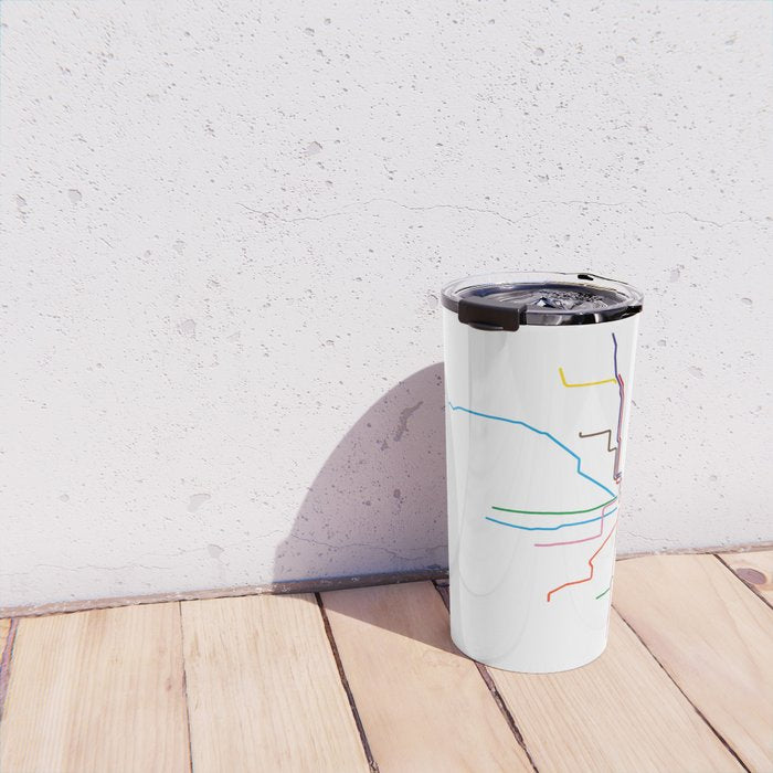 Chicago Transit Map Travel Mug Gallery Image 4
