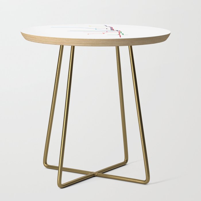 Chicago Transit Map Side Table Gallery Image 1