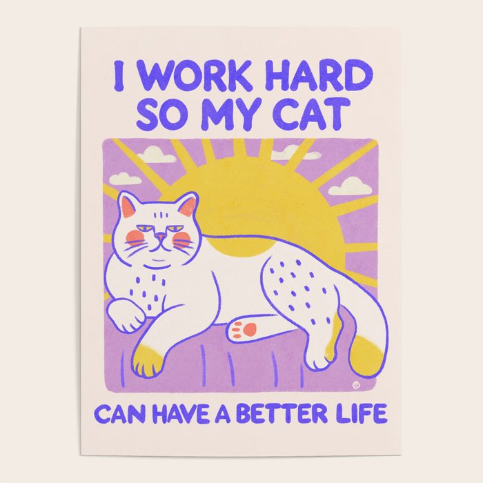 Working hard Poster