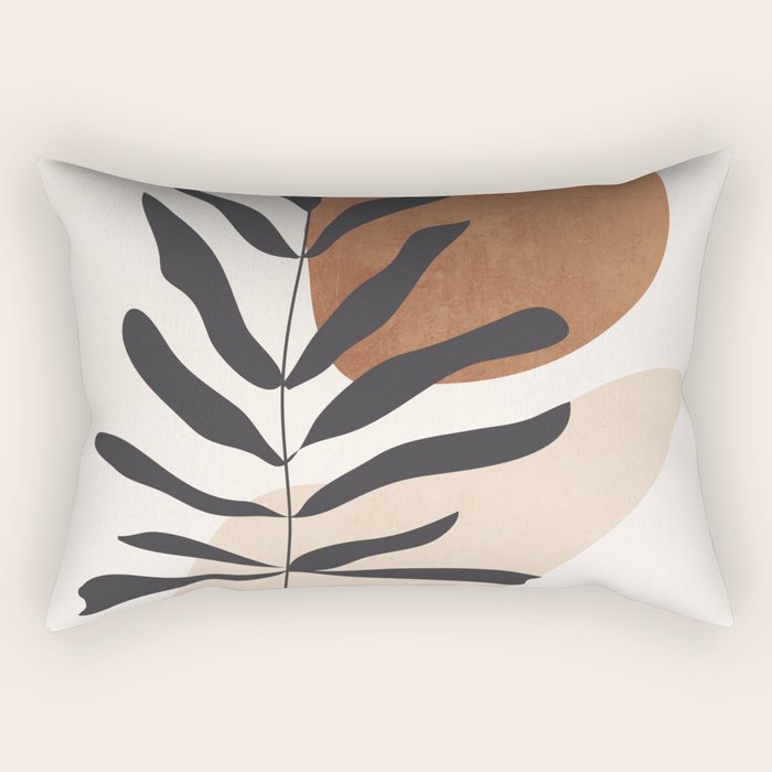 Abstract Art  Minimal Plant 12 Rectangular Pillow Gallery Image 2