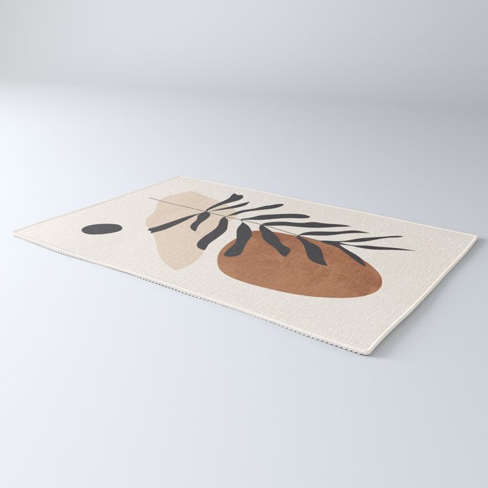Abstract Art  Minimal Plant 12 Rug Gallery Image 3