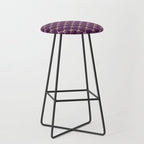 Bows & Ribbons Pattern XXXV Dark Purple Stool Gallery Image 1