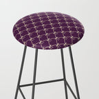 Bows & Ribbons Pattern XXXV Dark Purple Stool Gallery Image 2