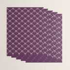 Bows & Ribbons Pattern XXXV Dark Purple Wrapping Paper Gallery Image 3