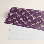 Bows & Ribbons Pattern XXXV Dark Purple Wrapping Paper Gallery Image 2