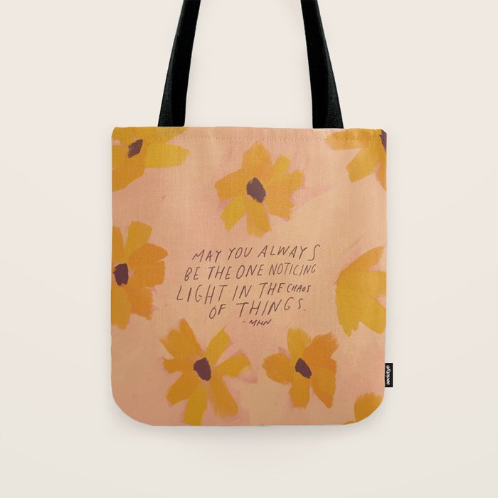 Noticing Light In The Chaos Of Things Tote Bag Gallery Image 1