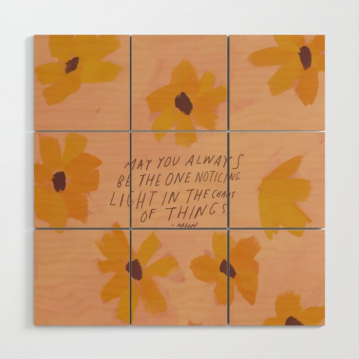 Noticing Light In The Chaos Of Things Wood Wall Art Gallery Image 1