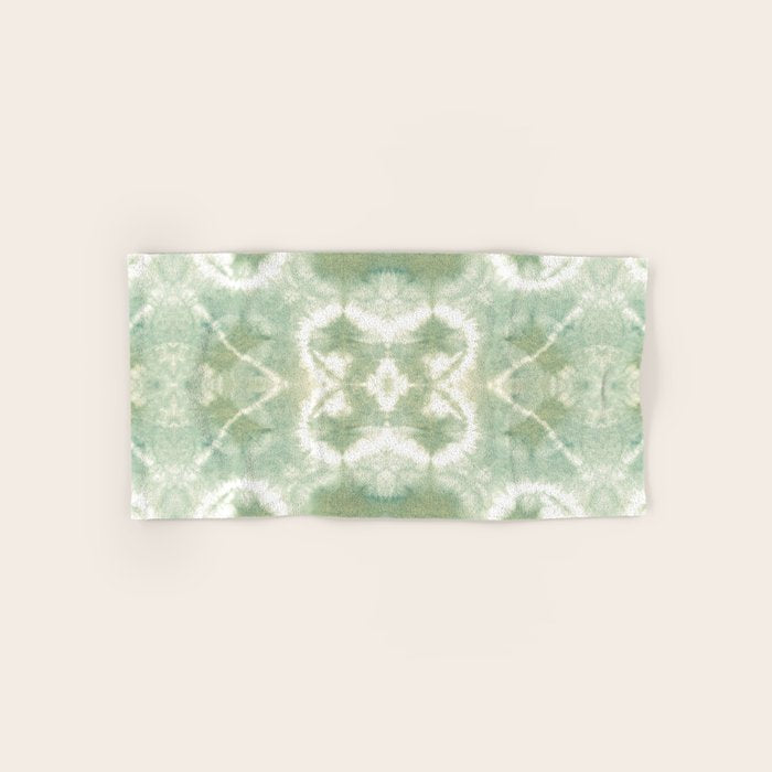 Saged Shibori Pocket Square Bath Towel Gallery Image 1