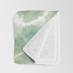 Saged Shibori Pocket Square Throw Blanket Gallery Image 3