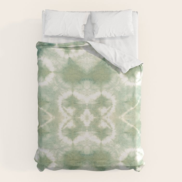 Saged Shibori Pocket Square Duvet Cover Gallery Image 6