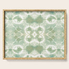 Saged Shibori Pocket Square Serving Tray Gallery Image 1