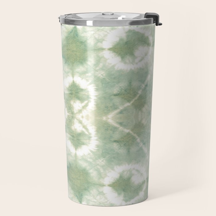 Saged Shibori Pocket Square Travel Mug Gallery Image 2