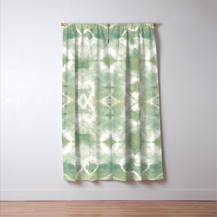 Saged Shibori Pocket Square Window Curtain Gallery Image 3