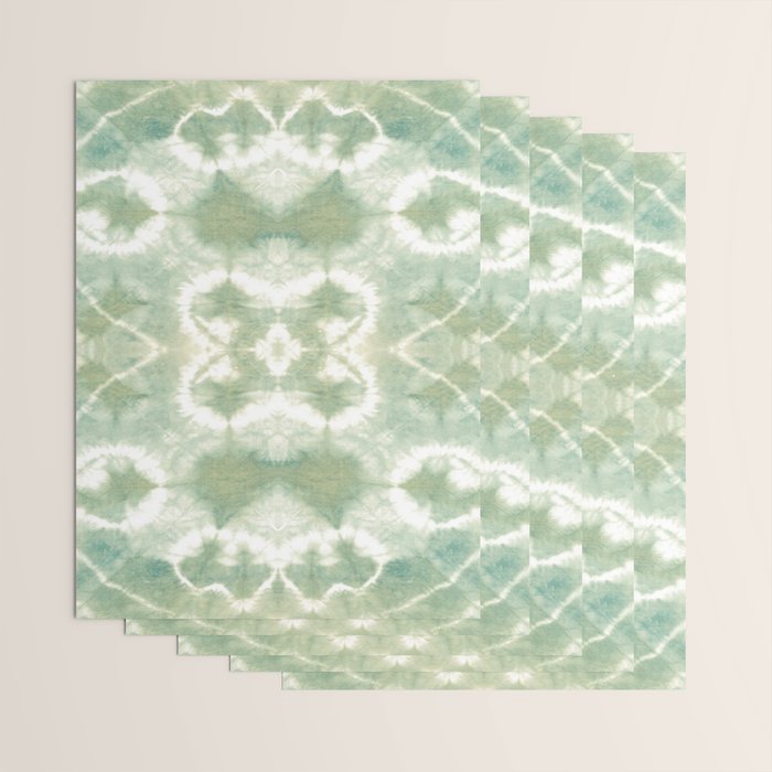 Saged Shibori Pocket Square Wrapping Paper Gallery Image 3