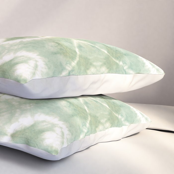 Saged Shibori Pocket Square Pillow Sham Gallery Image 3