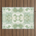 Saged Shibori Pocket Square Outdoor Rug Gallery Image 1