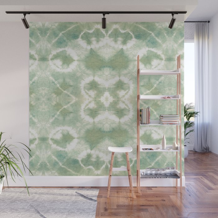 Saged Shibori Pocket Square Wall Mural Gallery Image 1