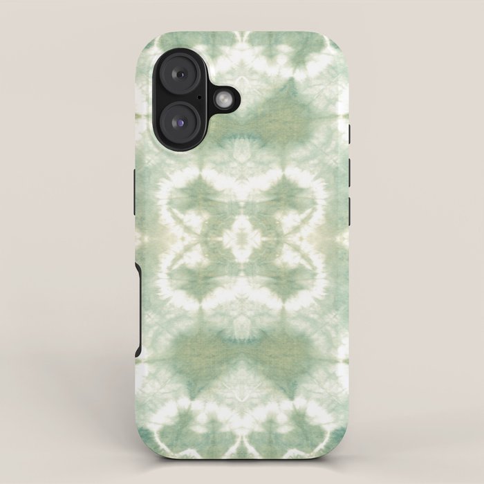 Saged Shibori Pocket Square iPhone Case Gallery Image 1