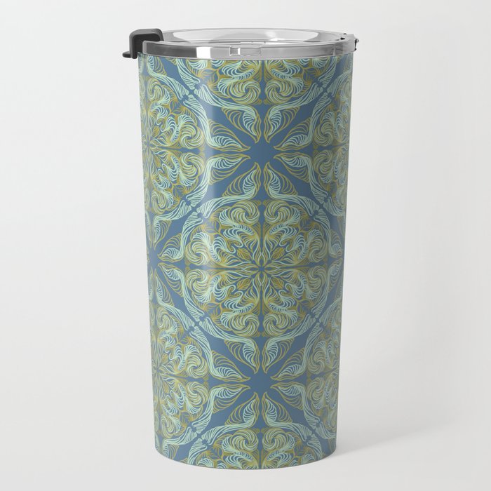 AT Pattern 2 green Travel Mug Gallery Image 3