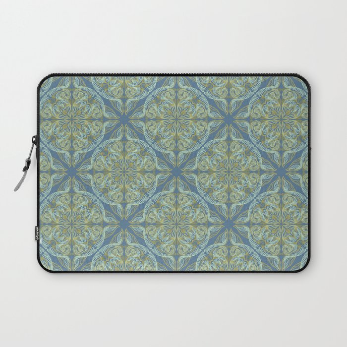 AT Pattern 2 green Laptop Sleeve Gallery Image 1