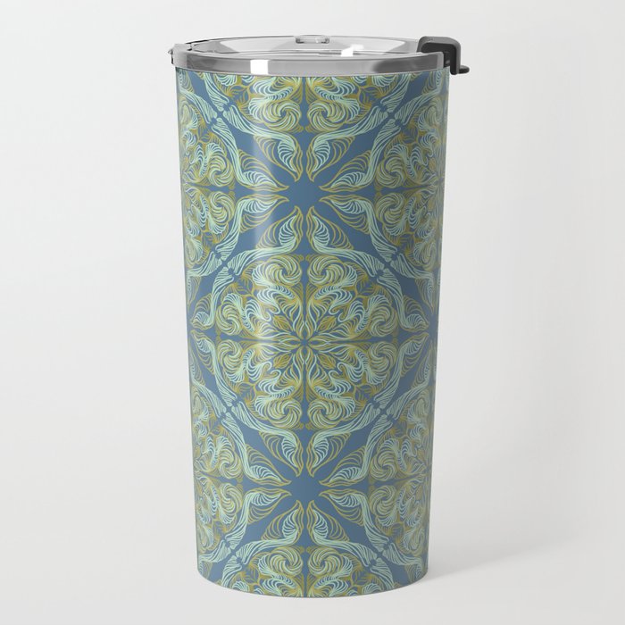 AT Pattern 2 green Travel Mug Gallery Image 2