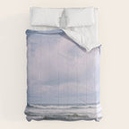 Lilac Sea - Ocean Landscape, Nature Photography Comforter Gallery Image 6