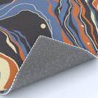 Retro marble in blue Rug Gallery Image 4