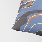 Retro marble in blue Pillow Sham Gallery Image 4