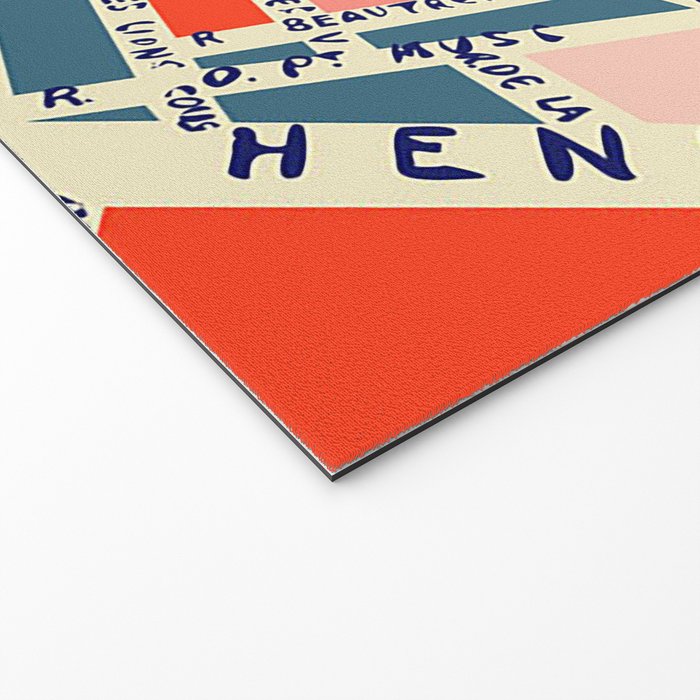 paris map blue Welcome Mat Gallery Image 2