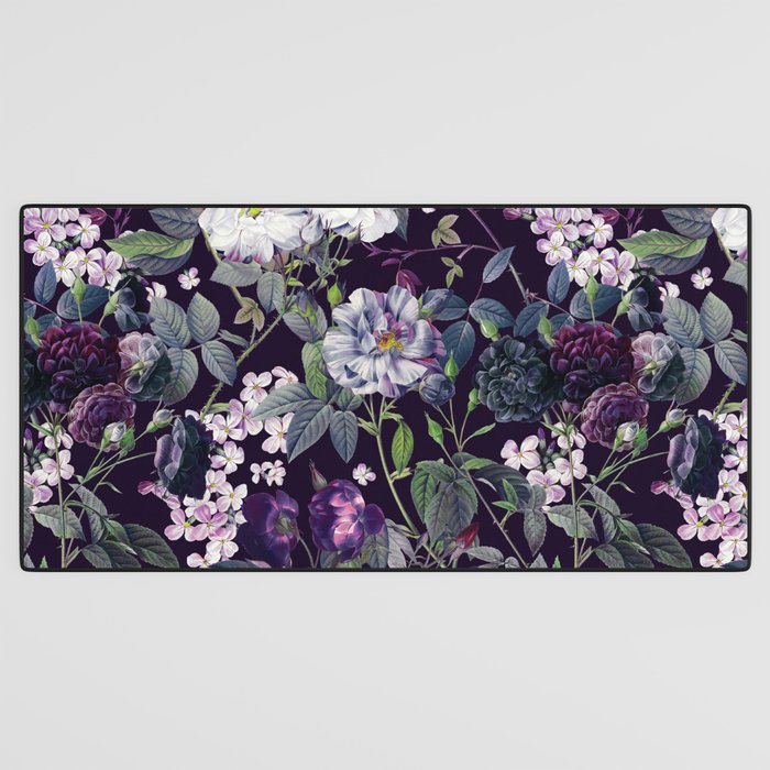 Rose Garden - Night II Desk Mat Gallery Image 3