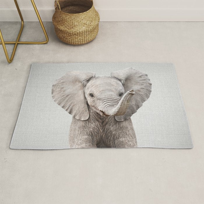 Baby Elephant - Colorful Rug Gallery Image 1
