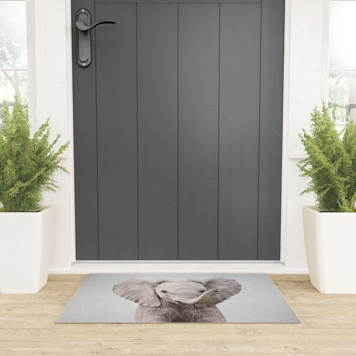 Baby Elephant - Colorful Welcome Mat Gallery Image 3