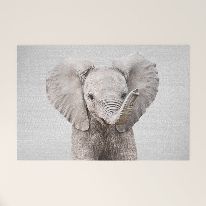 Baby Elephant - Colorful Welcome Mat Gallery Image 1