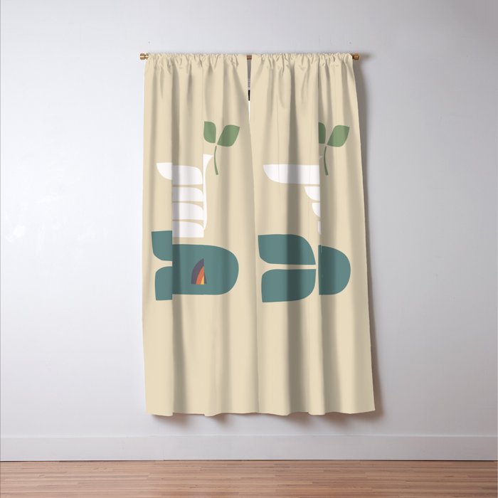 Peace dove and rainbow bomb Window Curtain Gallery Image 3