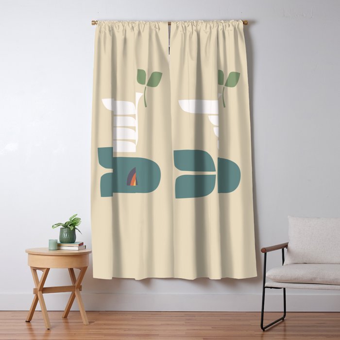 Peace dove and rainbow bomb Window Curtain Gallery Image 5