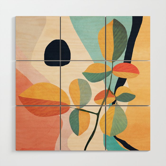 Colorful Branching Out 27 Wood Wall Art Gallery Image 1