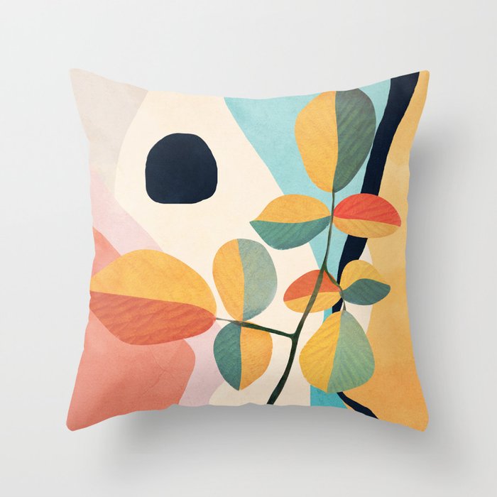 Colorful Branching Out 27 Throw Pillow Gallery Image 6
