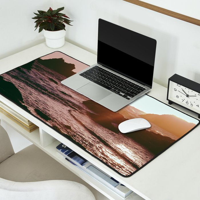 Rocky Sun-Kissed Tides Desk Mat Gallery Image 2
