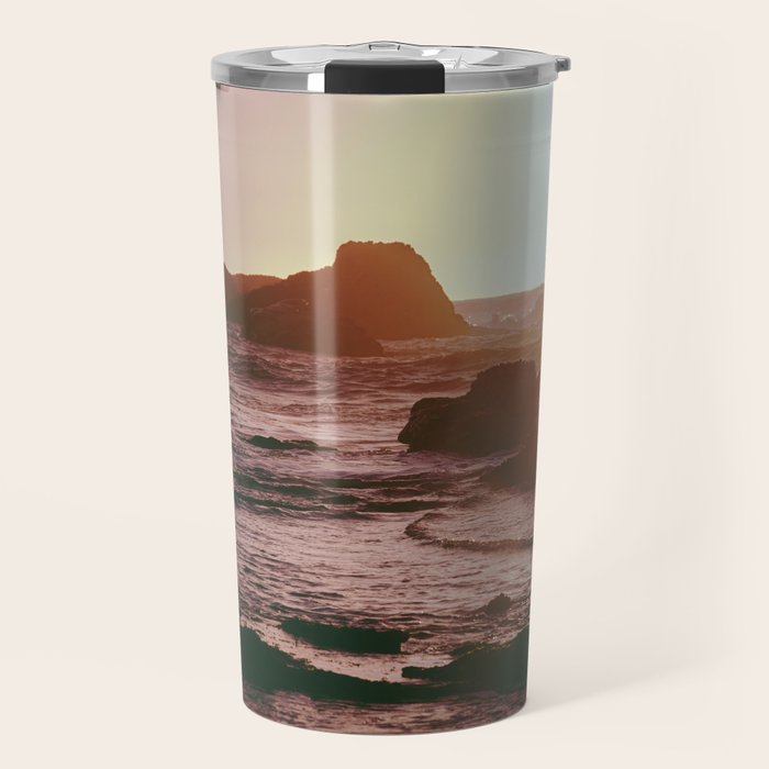Rocky Sun-Kissed Tides Travel Mug Gallery Image 1
