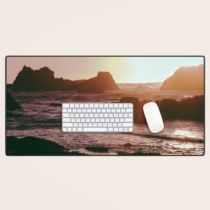 Rocky Sun-Kissed Tides Desk Mat Gallery Image 1