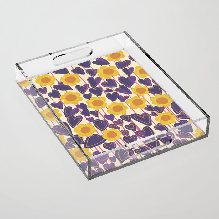 Sunflowers #2 Acrylic Tray Gallery Image 1