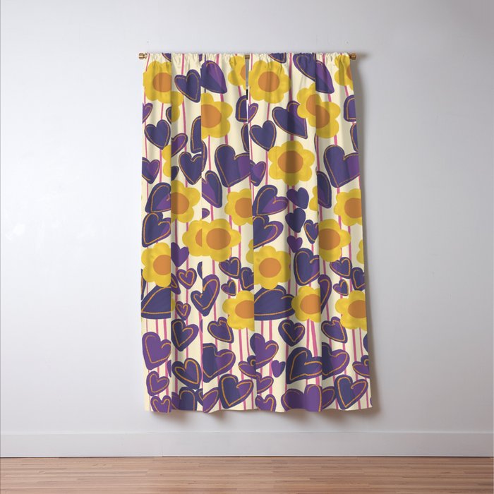Sunflowers #2 Window Curtain Gallery Image 3