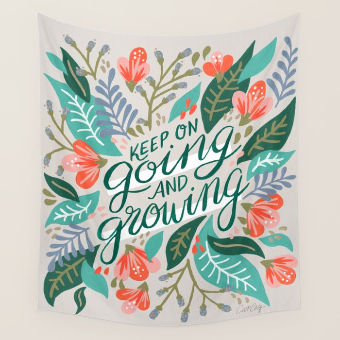 "Keep on Going and Growing" inspired by Eliza Blank, The Sill Wall Tapestry Gallery Image 4