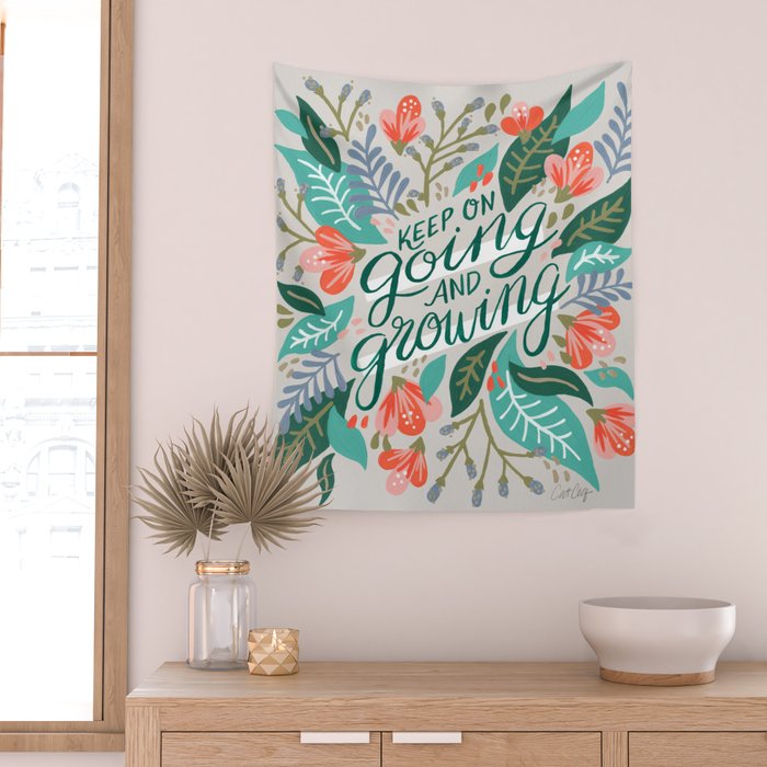 "Keep on Going and Growing" inspired by Eliza Blank, The Sill Wall Tapestry Gallery Image 2