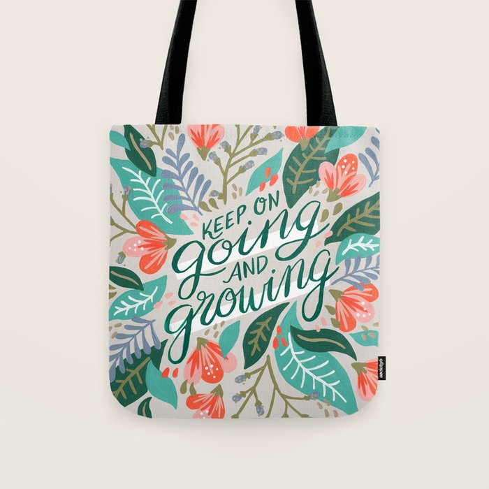 "Keep on Going and Growing" inspired by Eliza Blank, The Sill Tote Bag Gallery Image 1