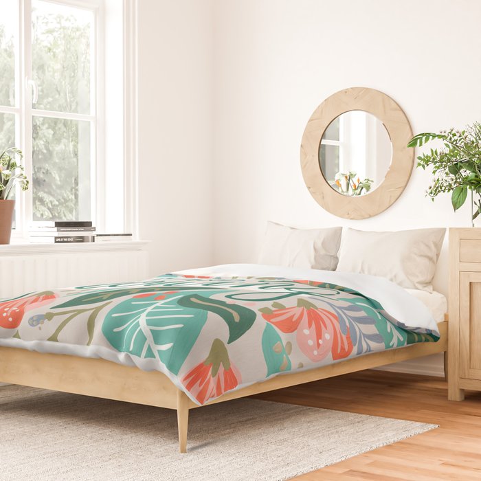 "Keep on Going and Growing" inspired by Eliza Blank, The Sill Duvet Cover Gallery Image 2